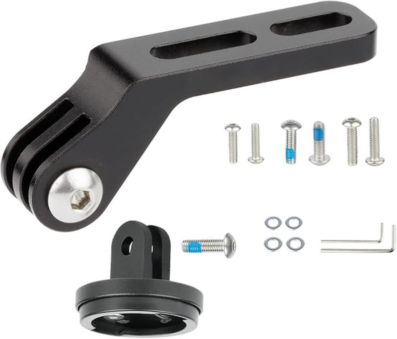 Universal Bike Handlebar Mount for Cycling Computer and Headlight Black - Image 3